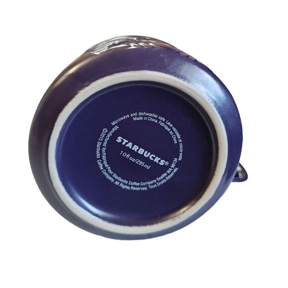 Rae Dunn RINSE WASH Berry Colander Set & Starbucks Mug Purple 2015 LOT - Picture 3 of 4